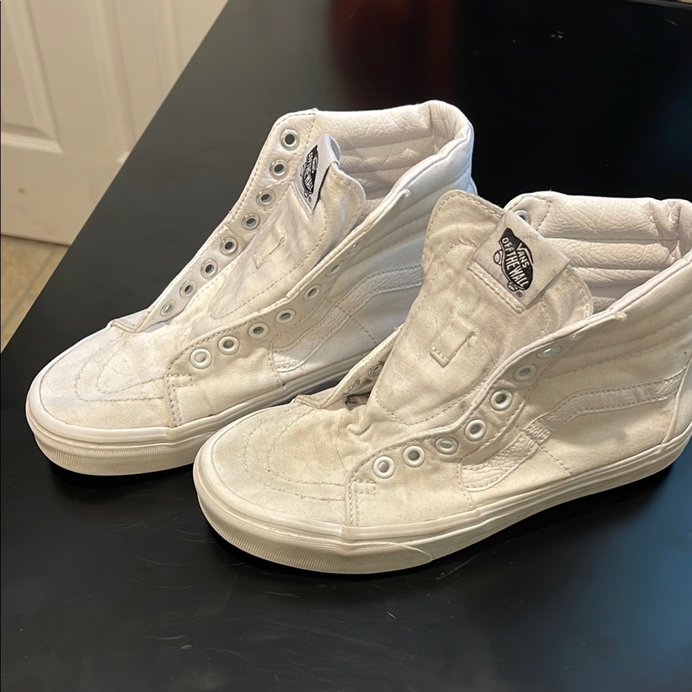 White High-Top Sneakers